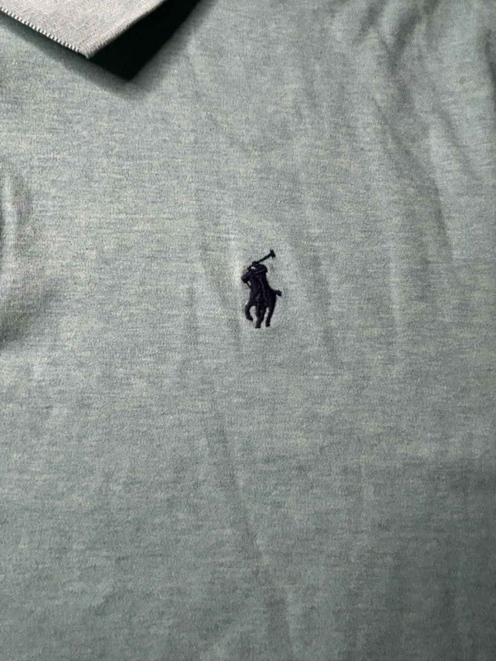 Ralph Lauren Men's Polo in Light Mint with Navy Pony